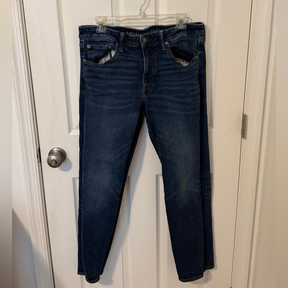 American Eagle Men’s Straight Leg Jeans 34x32 Dark Wash